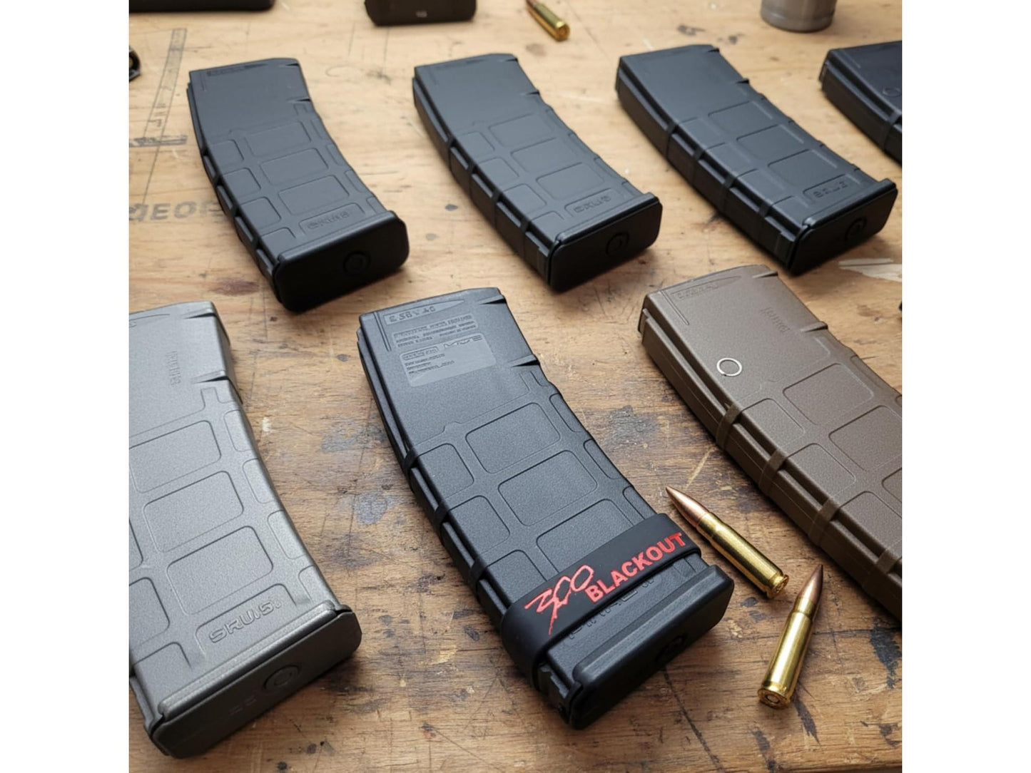 Sparta 300 BLK Magazine Bands – High Visibility Silicone Caliber ID Bands-5 Pack 7 from Cedar Mill Fine Firearms Cases on Cedar Mill Gun Casesn Cedar Mill Gun Cases