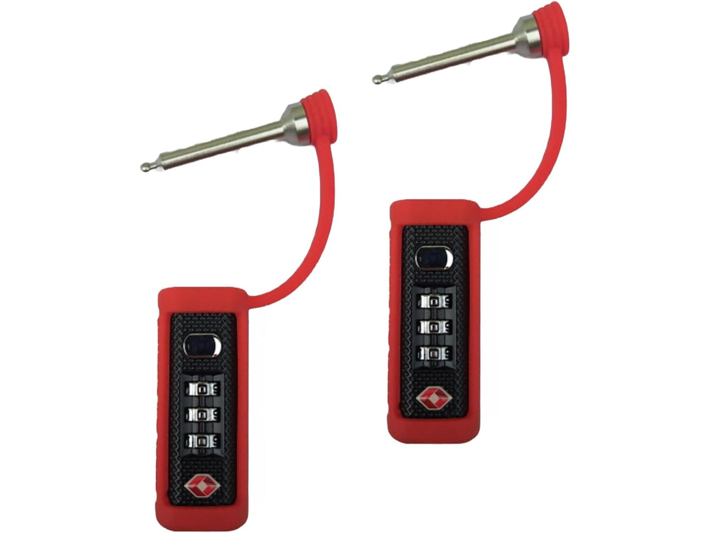 The TSA Approved Gun Case Lock showcases its robust alloy steel construction, which is both scratch-proof and impact-resistant, ensuring its durability.