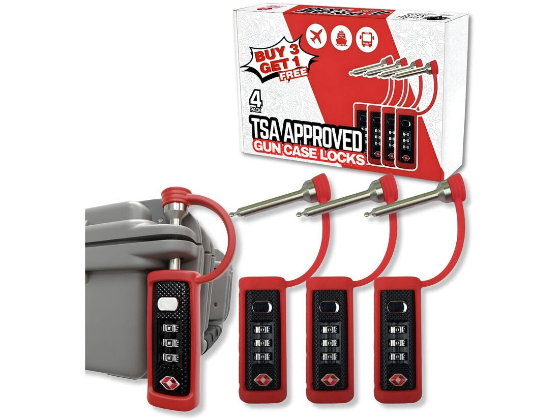 4-Pack TSA Approved MonoShaft™ Gun Case Lock 14 from Cedar Mill Fine Firearms® on Cedar Mill Gun Casesn Cedar Mill Gun Cases
