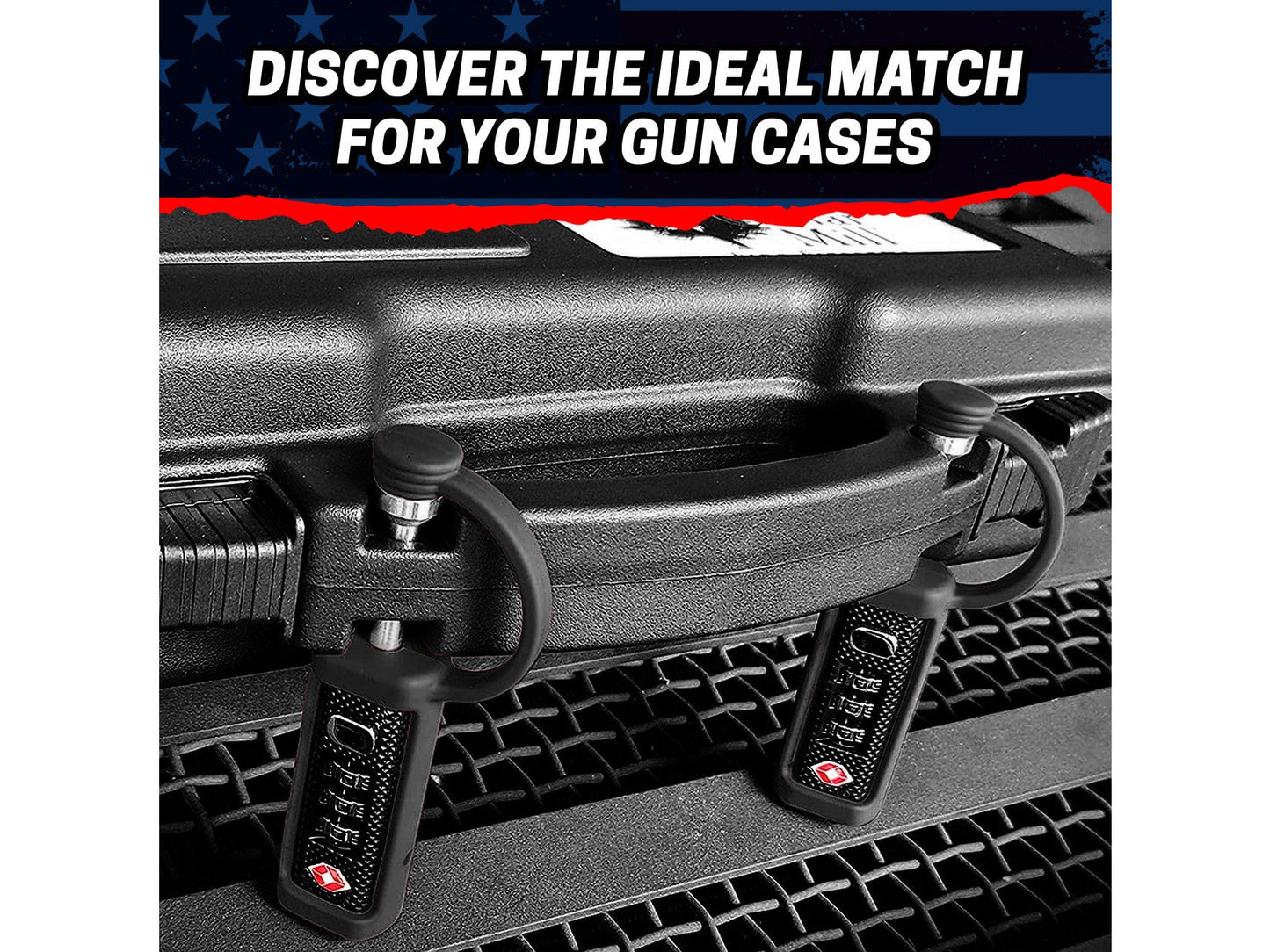 4-Pack TSA Approved MonoShaft™ Gun Case Lock 9 from Cedar Mill Fine Firearms® on Cedar Mill Gun Casesn Cedar Mill Gun Cases