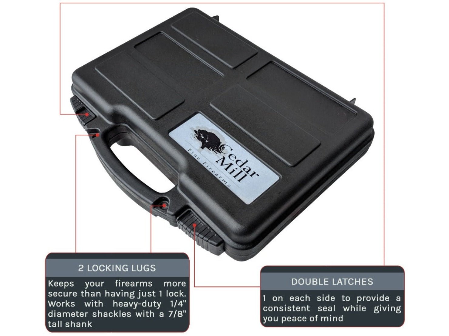 Pistol Case Multipack! 2 from Pathfinder Equipment - Durable & Rugged Utility Cases on Cedar Mill Gun Casesn Cedar Mill Gun Cases