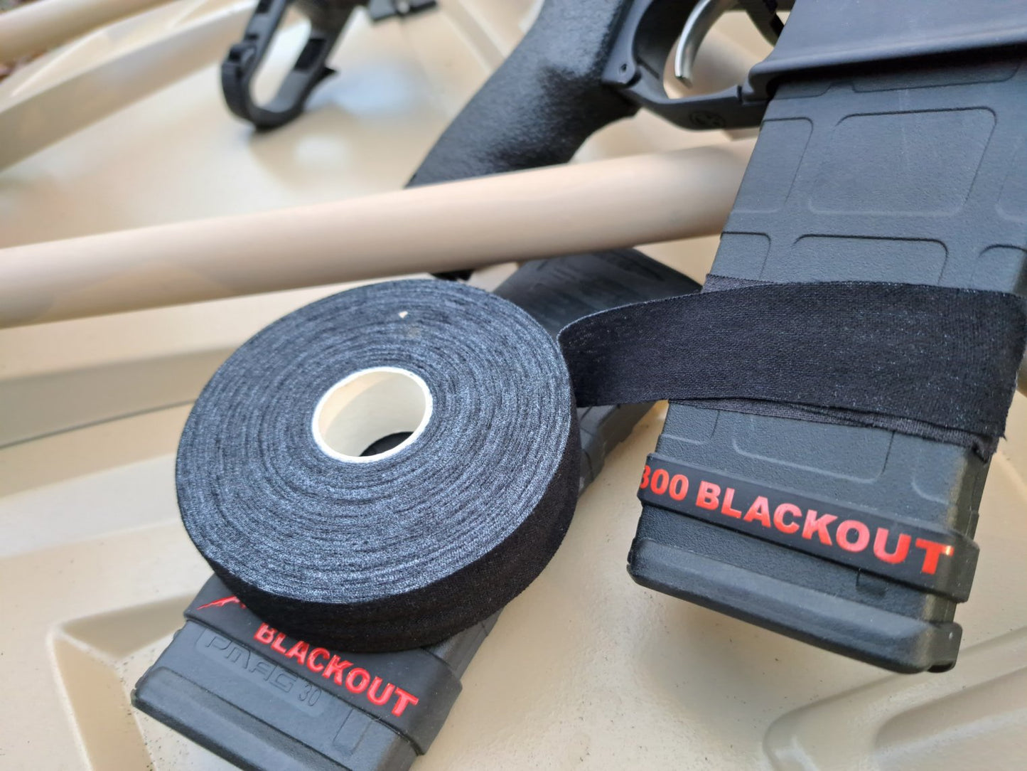 Tactical Grip Tape | Black Self Adhesive Bandage Wrap for Guns 2 from Cedar Mill Fine Firearms Cases on Cedar Mill Gun Casesn Cedar Mill Gun Cases