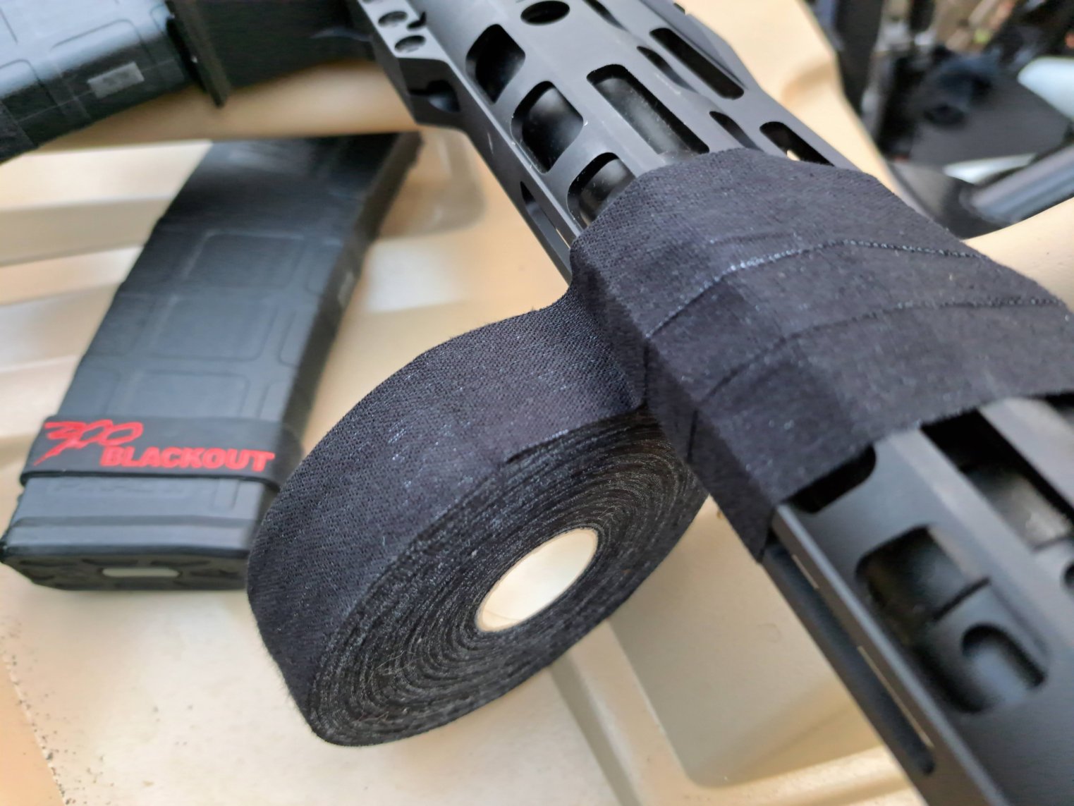 Tactical Grip Tape | Black Self Adhesive Bandage Wrap for Guns 3 from Cedar Mill Fine Firearms Cases on Cedar Mill Gun Casesn Cedar Mill Gun Cases