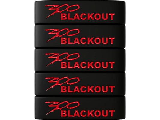 Sparta 300 BLK Magazine Bands – High Visibility Silicone Caliber ID Bands 1 from Cedar Mill Fine Firearms® on Cedar Mill Gun Casesn Cedar Mill Gun Cases 