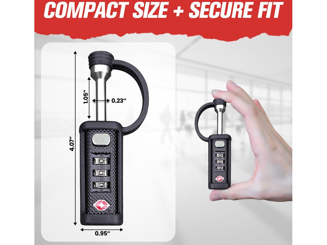 4-Pack TSA Approved MonoShaft™ Gun Case Lock 3 from Cedar Mill Fine Firearms® on Cedar Mill Gun Casesn Cedar Mill Gun Cases 