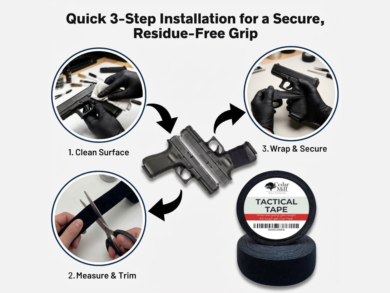 1-Pack Green Magazine Tactical Gun Tape 2 from Cedar Mill Fine Firearms on Cedar Mill Gun Casesn Cedar Mill Gun Cases 