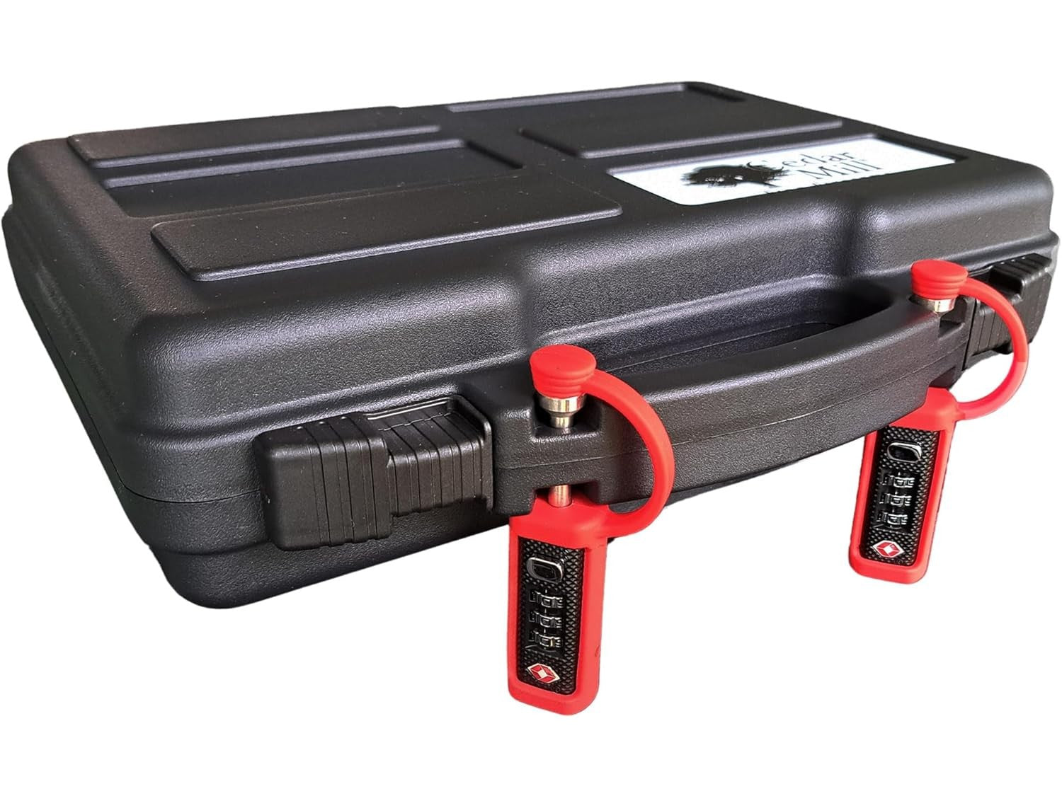 TSA Approved Red Gun Case Locks 2-Pack & Black Pistol Case 2 from Cedar Mill Fine Firearms Cases on Cedar Mill Gun Casesn Cedar Mill Gun Cases 