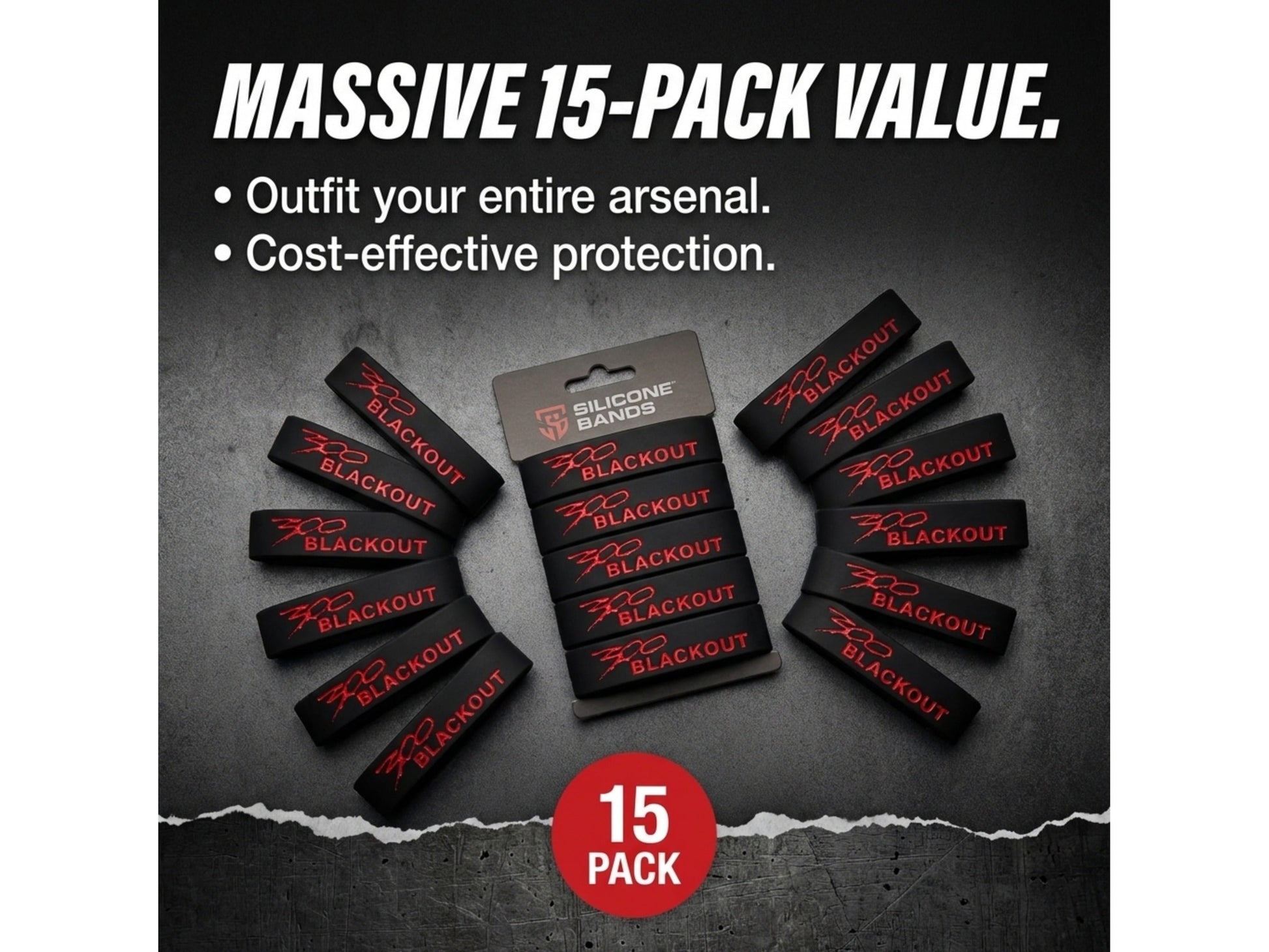 Sparta 300 BLK Magazine Bands – High Visibility Silicone Caliber ID Bands-5 Pack 7 from Cedar Mill Fine Firearms on Cedar Mill Gun Casesn Cedar Mill Gun Cases 