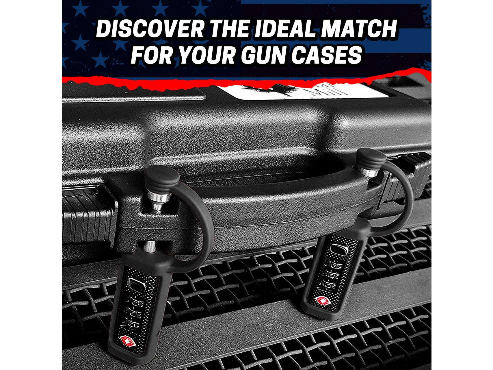 4-Pack TSA Approved MonoShaft™ Gun Case Lock 9 from Cedar Mill Fine Firearms® on Cedar Mill Gun Casesn Cedar Mill Gun Cases 