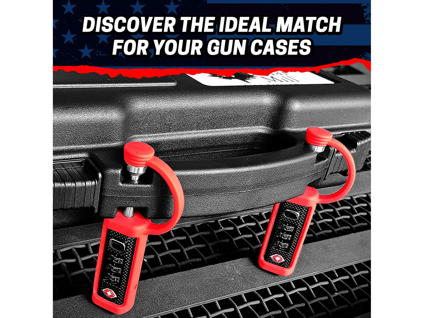4-Pack TSA Approved MonoShaft™ Gun Case Lock 11 from Cedar Mill Fine Firearms® on Cedar Mill Gun Casesn Cedar Mill Gun Cases 