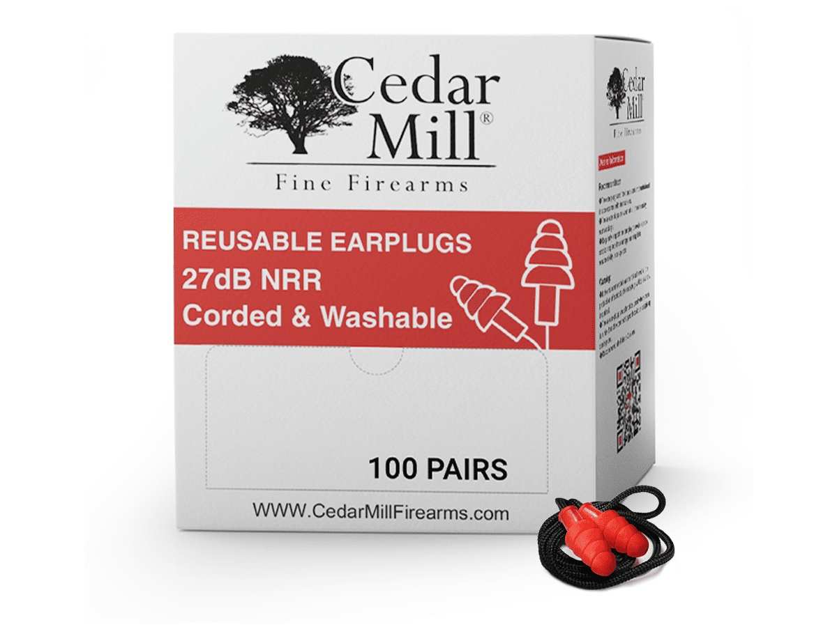 Tactical Ready Earplugs: Washable Corded (100 Pairs) - High-quality ear protection solution with washable, durable cords. Perfect for tactical scenarios. 100 pairs included.