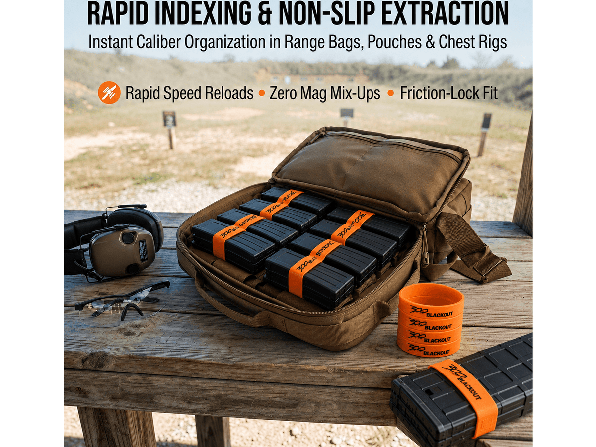 Cedar Mill Fine Firearms 300 Blackout & AR-15 Magazine Marking Bands - Orange 7 from Cedar Mill Fine Firearms Cases on Cedar Mill Gun Casesn Cedar Mill Gun Cases 