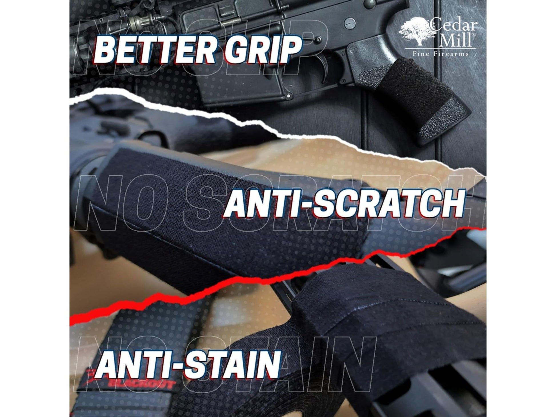 Tactical Tape - Protective Stretch Tape Wrap_ 2 pack 3 from Cedar Mill Fine Firearms® on Cedar Mill Gun Casesn Cedar Mill Gun Cases 