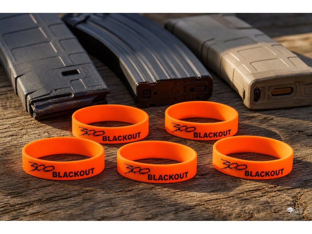 Cedar Mill Fine Firearms 300 Blackout & AR-15 Magazine Marking Bands - Orange 4 from Cedar Mill Fine Firearms Cases on Cedar Mill Gun Casesn Cedar Mill Gun Cases 
