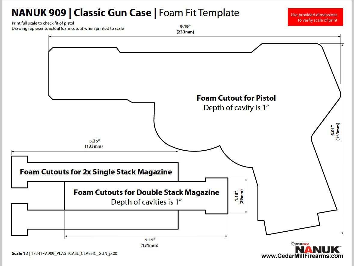 Nanuk 909 Waterproof TSA Safe case for Glock, 1911, SIG, Ruger, and MORE 5 from Nanuk on Cedar Mill Gun Casesn Cedar Mill Gun Cases 