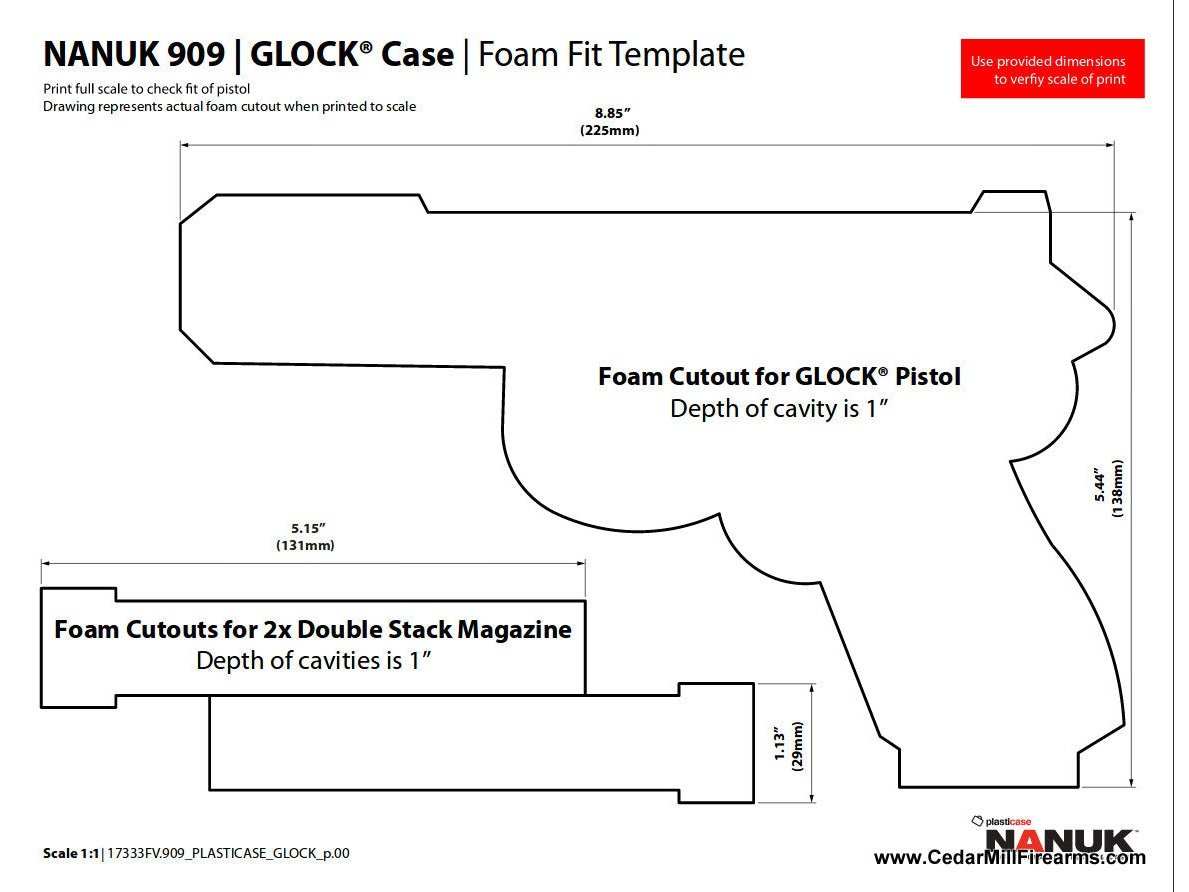 Nanuk 909 Waterproof TSA Safe case for Glock, 1911, SIG, Ruger, and MORE 4 from Nanuk on Cedar Mill Gun Casesn Cedar Mill Gun Cases 