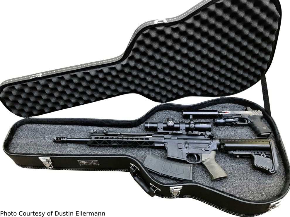 Discreet Concealment Guitar Rifle Case