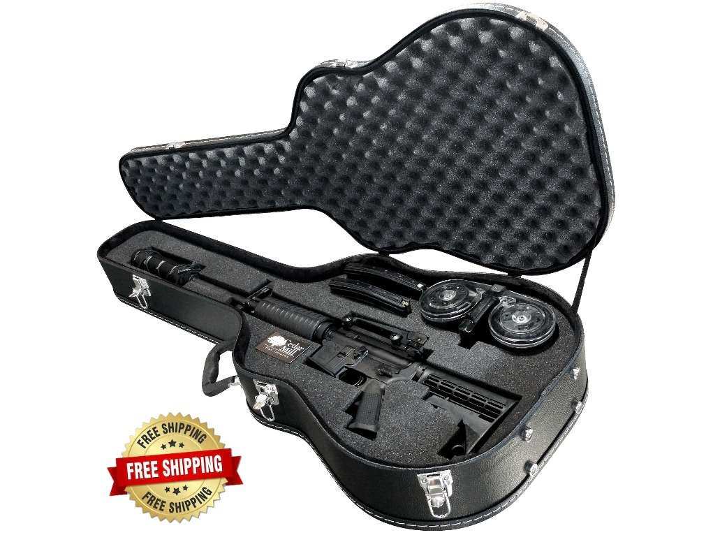 Fine Rifle Case Discreet Guitar Rifle Case — Hard-Sided, TSA Compliant – Cedar Mill ...