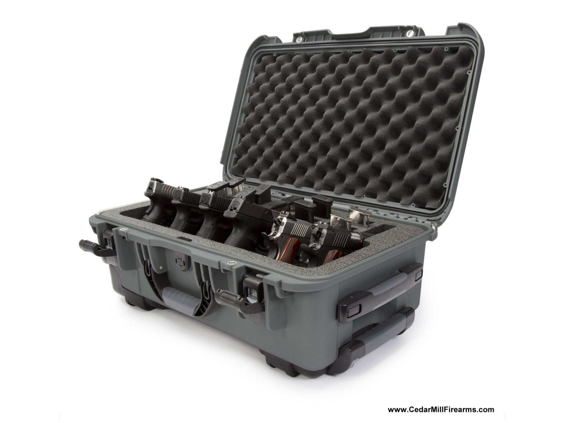 Nanuk 935 Waterproof TSA Safe case SIX Glock, 1911, SIG, Ruger, 6-UP 14 from Nanuk on Cedar Mill Gun Casesn Cedar Mill Gun Cases 