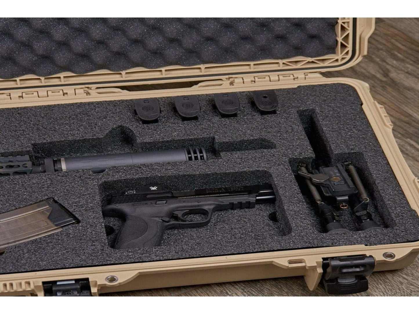 Nanuk 990 Gun Case with Foam for Rifles or the AR-15 9 from Nanuk on Cedar Mill Gun Casesn Cedar Mill Gun Cases 