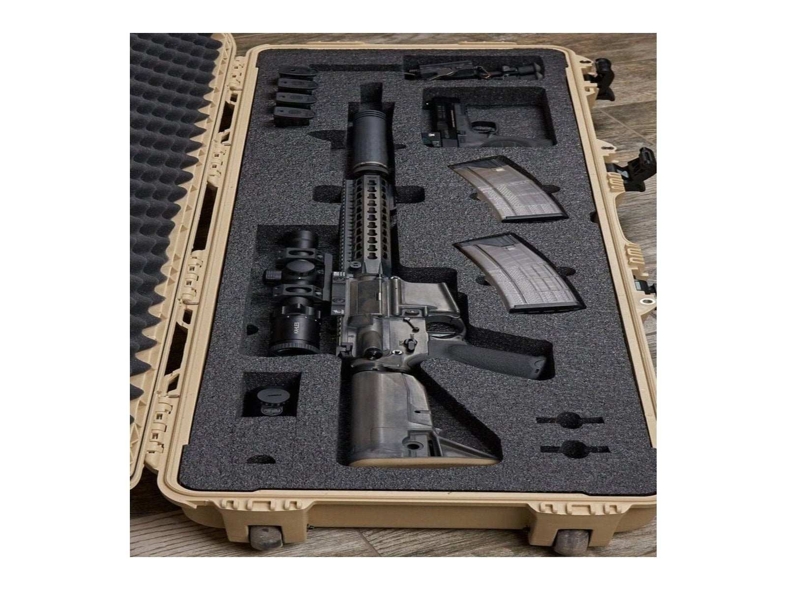 Nanuk 990 Gun Case with Foam for Rifles or the AR-15 4 from Nanuk on Cedar Mill Gun Casesn Cedar Mill Gun Cases 