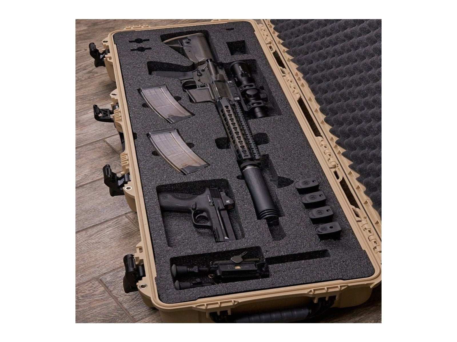 Nanuk 990 Gun Case with Foam for Rifles or the AR-15 6 from Nanuk on Cedar Mill Gun Casesn Cedar Mill Gun Cases Nanuk 909 Case - Precut AR-15 Foam
