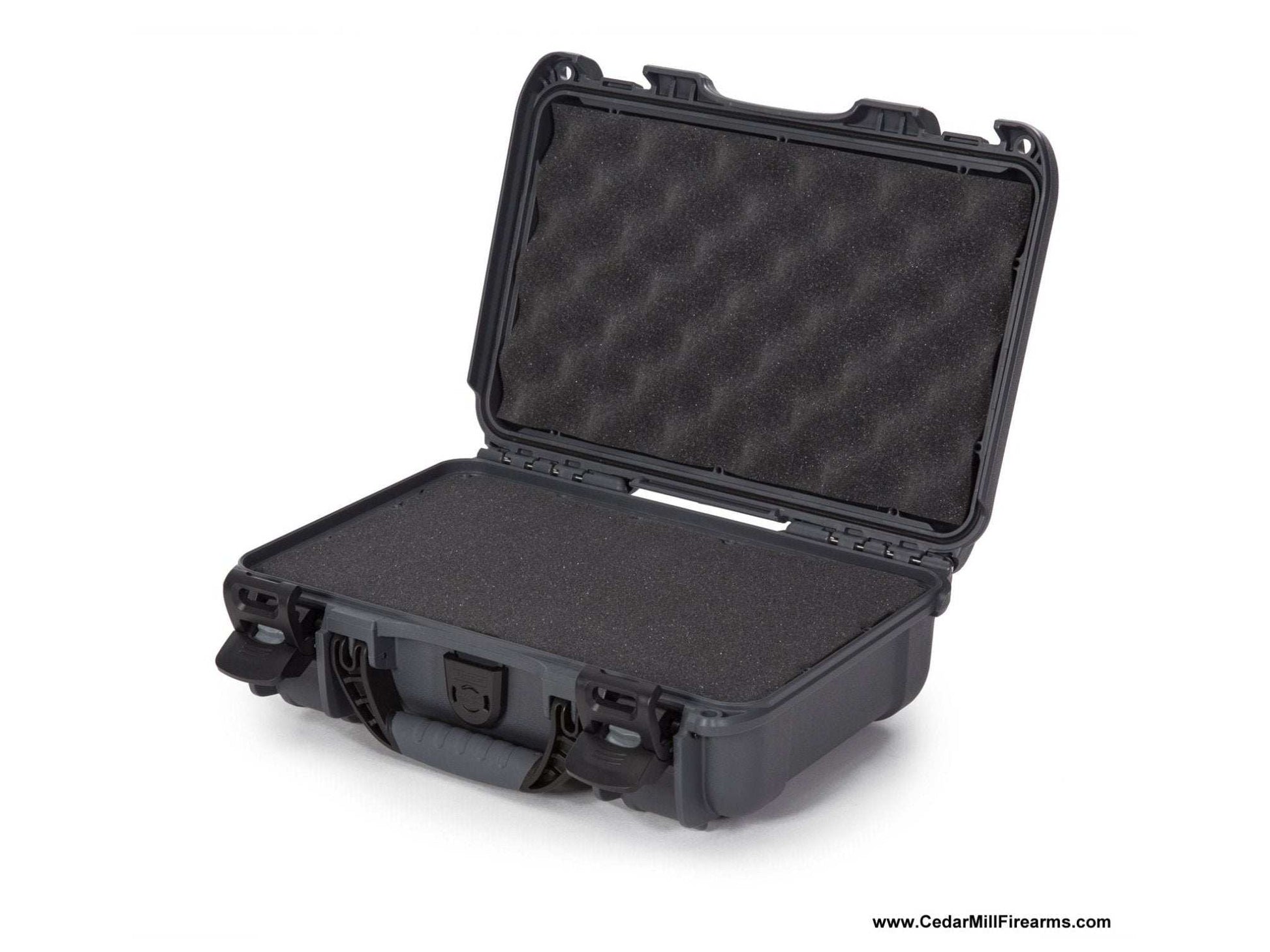 Nanuk 909 Waterproof TSA Safe case for Glock, 1911, SIG, Ruger, and MORE 48 from Nanuk on Cedar Mill Gun Casesn Cedar Mill Gun Cases Nanuk 909 Case - Precut Pistol Foam