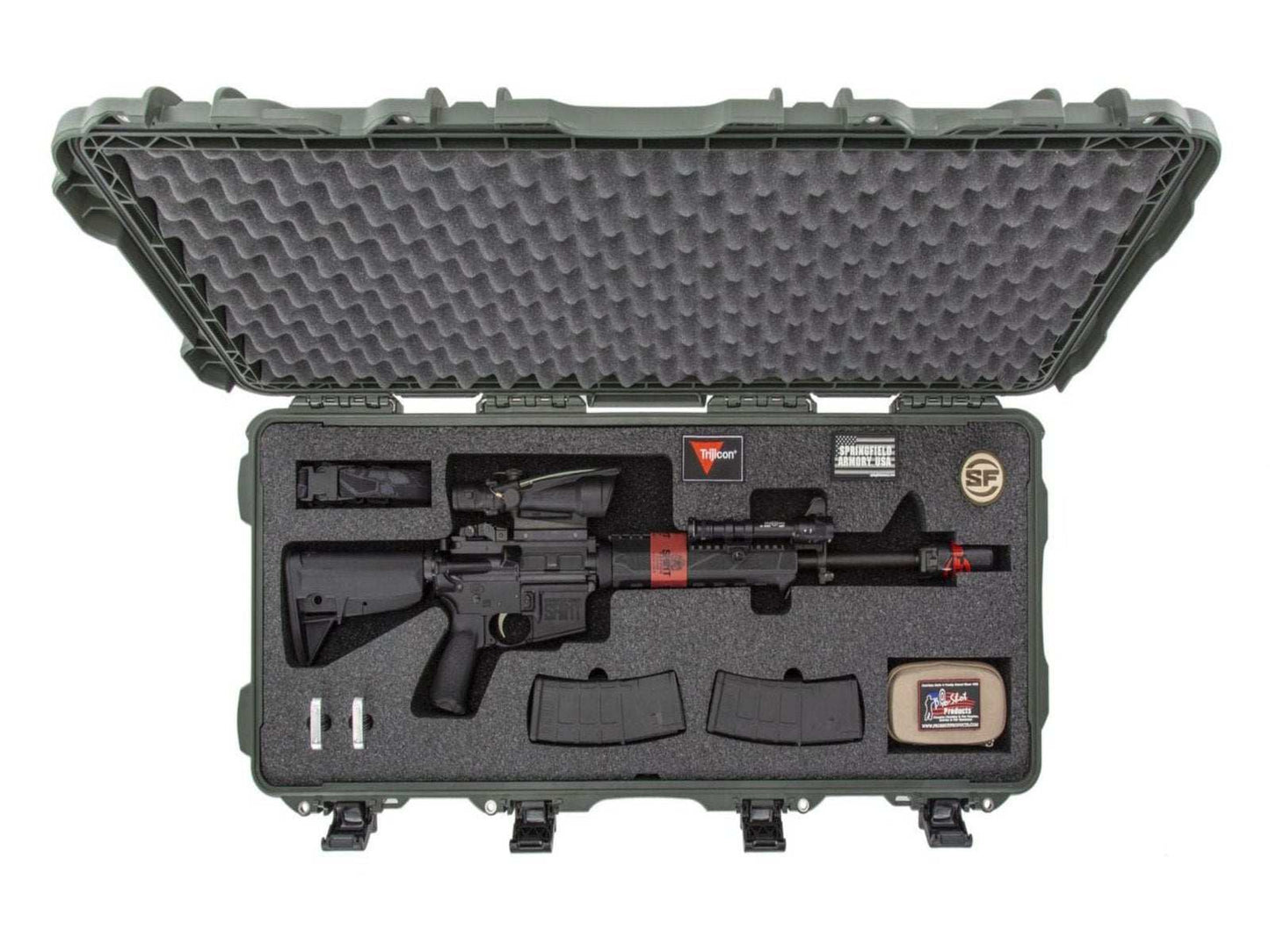 Nanuk 985 Case with custom foam insert for Takedown or Carbine length AR15 11 from Nanuk on Cedar Mill Gun Casesn Cedar Mill Gun Cases 