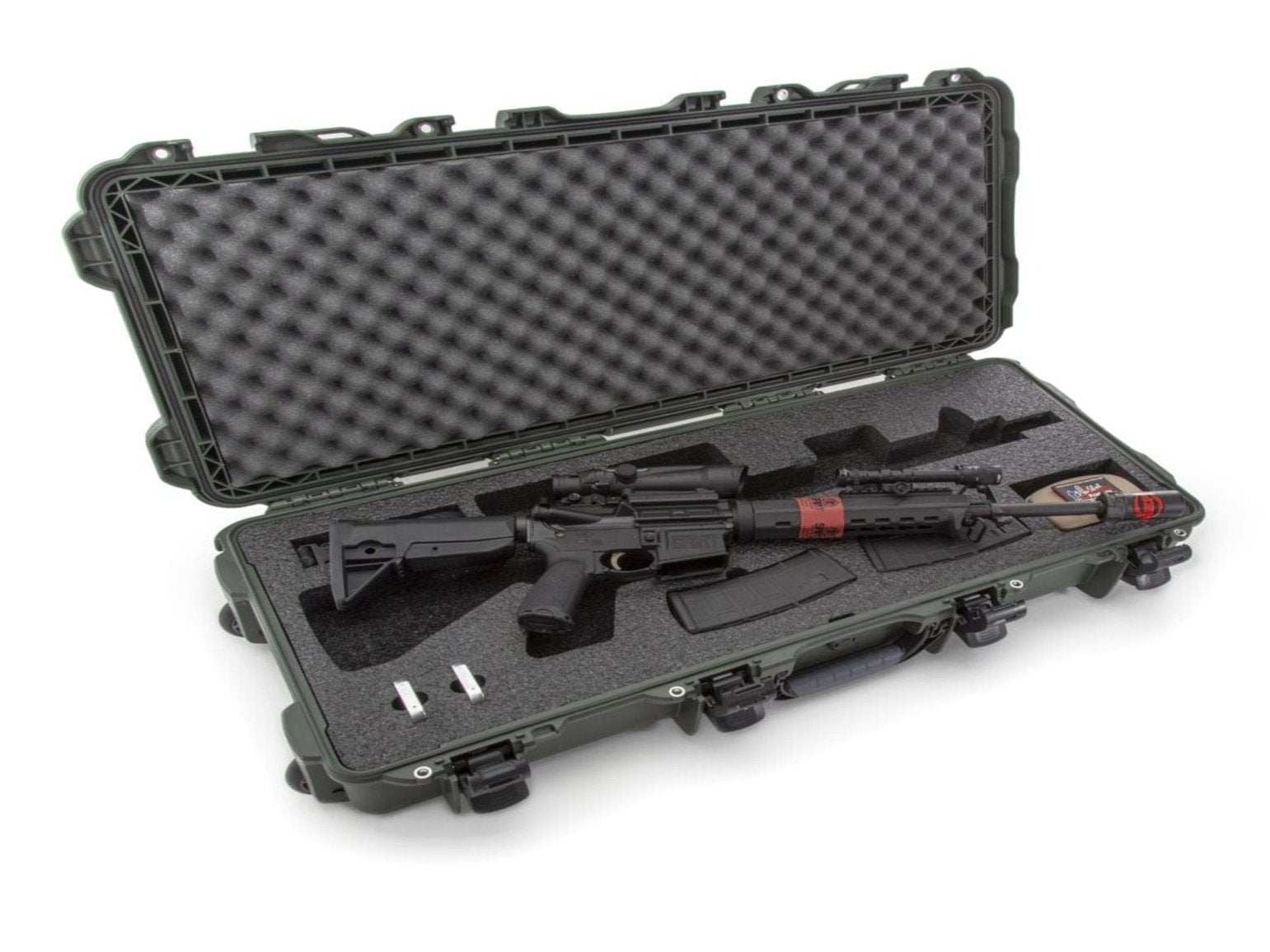 Nanuk 985 Case with custom foam insert for Takedown or Carbine length AR15 1 from Nanuk on Cedar Mill Gun Casesn Cedar Mill Gun Cases Nanuk 985 Case - Precut AR-15 Foam