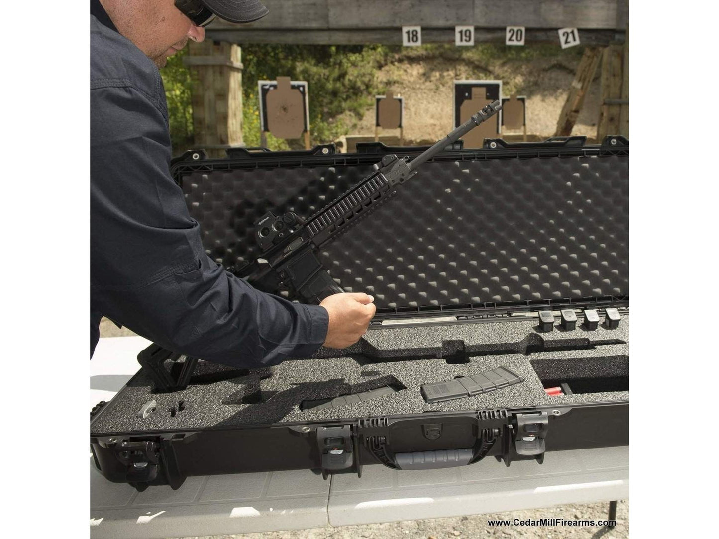 Nanuk 990 Gun Case with Foam for Rifles or the AR-15 2 from Nanuk on Cedar Mill Gun Casesn Cedar Mill Gun Cases 