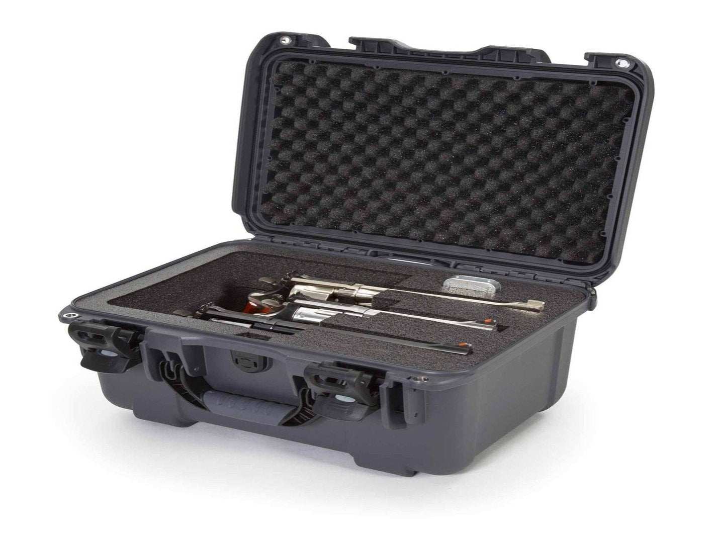 Nanuk 918 Case with custom foam insert for 3 revolvers 13 from Nanuk on Cedar Mill Gun Casesn Cedar Mill Gun Cases 