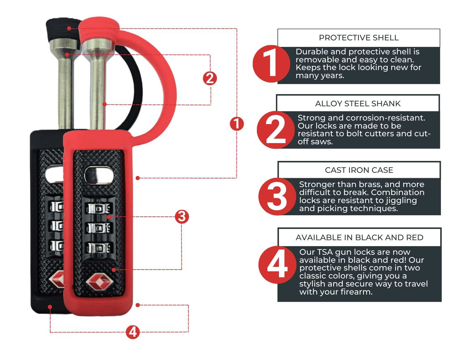 Tsa approved locks for fashion gun cases